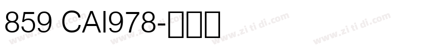 859 CAI978字体转换